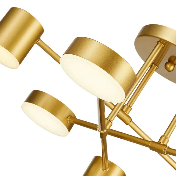 SLE201022-06 Светильник потолочный Золотистый/Золотистый LED 6*7W 4000K NOBEL