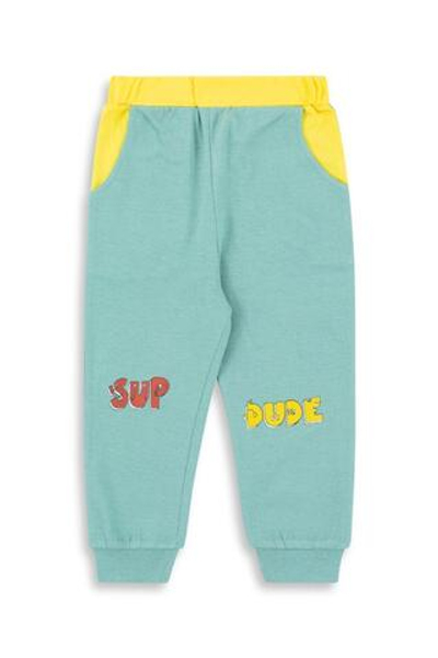 Штанишки детск футер р.68 св.хаки (Такро) M0646K-01