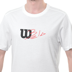 Мужская теннисная футболка Wilson Graphic T-Shirt - bright white