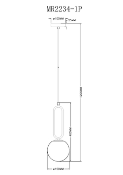 Подвесной светильник MyFar Pierre MR2234-1P