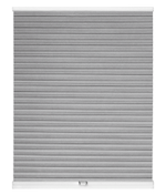 Штора плиссе Стандарт с ручками, ткань Аргентум СН арт. 4552 серый, цвет комплектующих белый, серый, антрацит, черный, коричневый, кремовый и т д