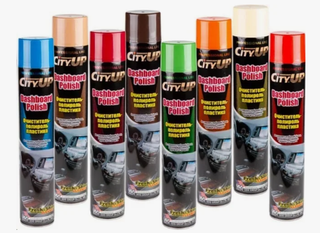 Полироль торпеды спрей CityUP UP-40 3840 Черный Бриллиант 750мл - Клубника