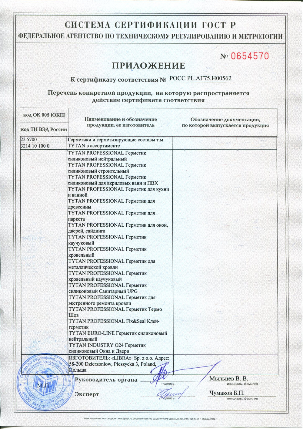 Акрил белый 310 мл TYTAN