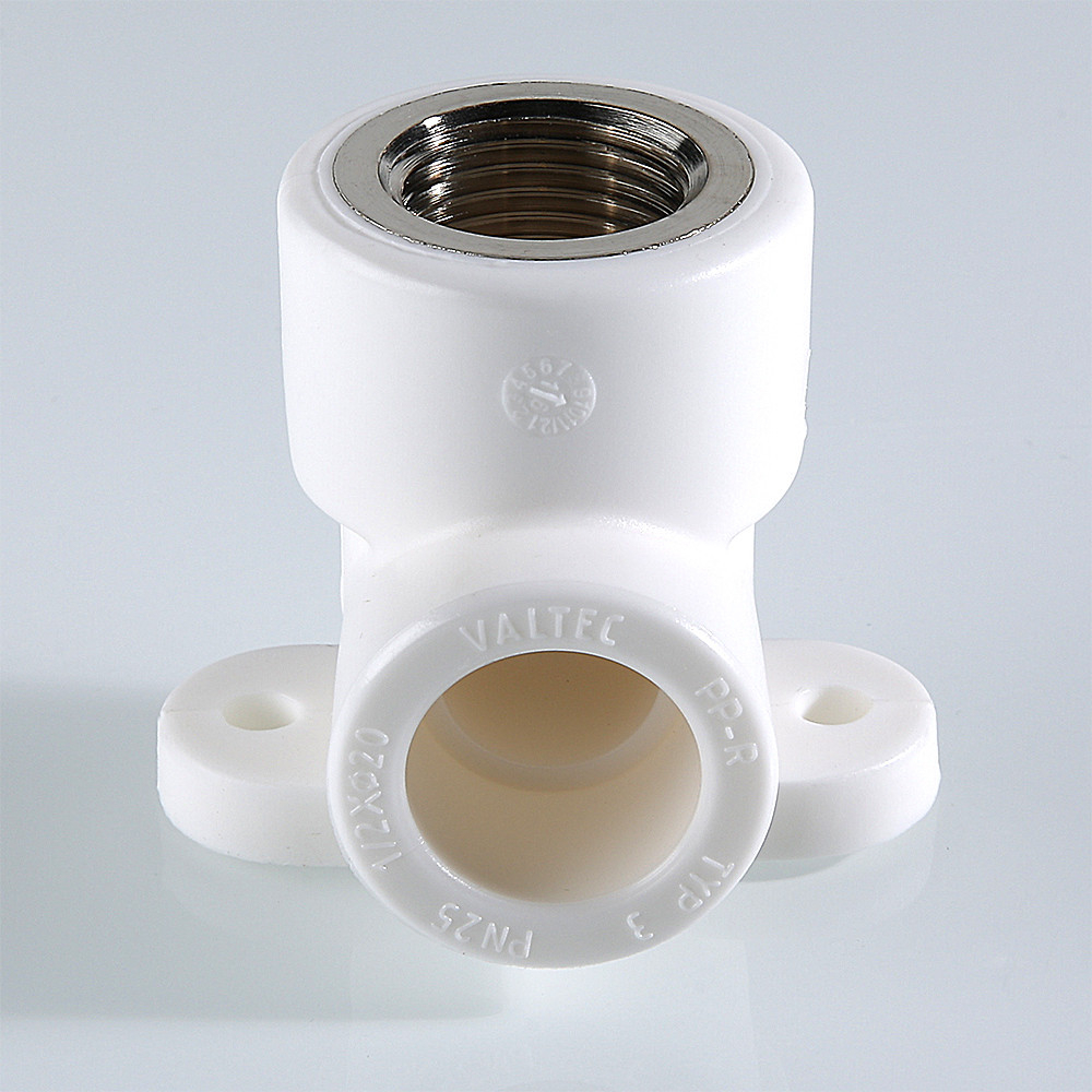 Настенное колено с М.Р.В. 20х1/2" VALTEC белое