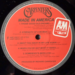 Carpenters ‎– Made In America (Япония 1981г.)