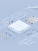 Точка доступа Wi-Fi Netcraze Orbiter 6 (NAP-630) 6 AX3000 c портом 2.5 Gigabit Ethernet и питанием Power over Ethernet