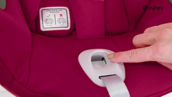 Коляска Cybex Balios S Lux SLV complete Aton B2 Dynamic Red 3 в 1 Stone Grey с дождевиками