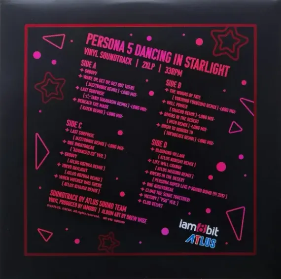 OST - Atlus Sound Team – Persona 5: Dancing in Starlight - Starlight Splatter Red - 2LP