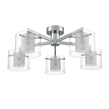 8261/5C MODERNI LN26 металл/стекло, хром/прозрачный Люстра потолочная E14 5*40W 220V VERDI