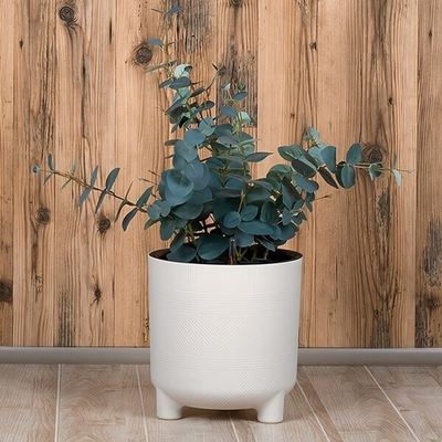 Кашпо ШЭНК 13,5л D280мм H=287мм вставка и автополив, с индикатором уровня воды, на ножках