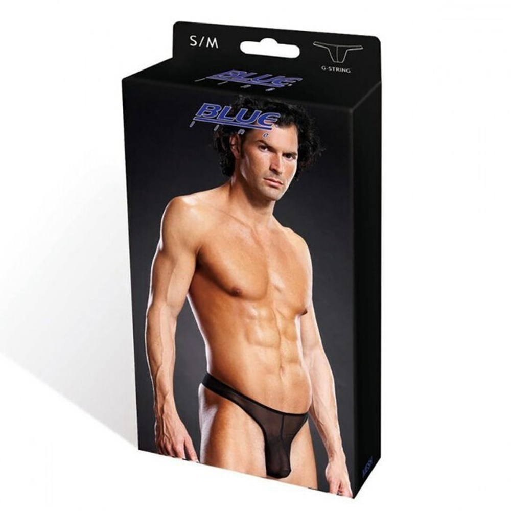 Трусы мужские G-стринги в мелкую сеточку L/XL 50-52 (Цвет: черный)