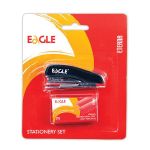 Степлер EAGLE 10 л. № 10 +500 скоб комбинированный черный