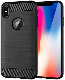 Чехол для iPhone X цвет Black (черный), серия Carbon от Caseport