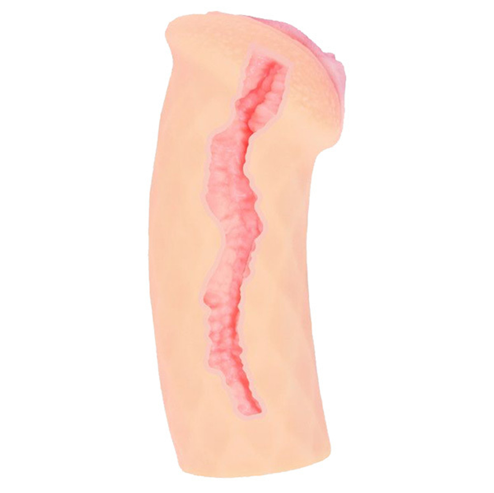 Телесный реалистичный мастурбатор-вагина 16см с двойным слоем материала Kokos Elegance.007