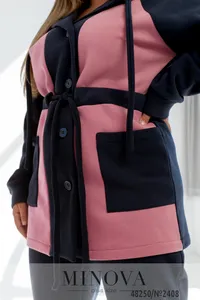 Костюм 2408-темно-синий-фреза Minova