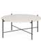 Кофейный стол Lacio Ø80х35 см, белое террацо