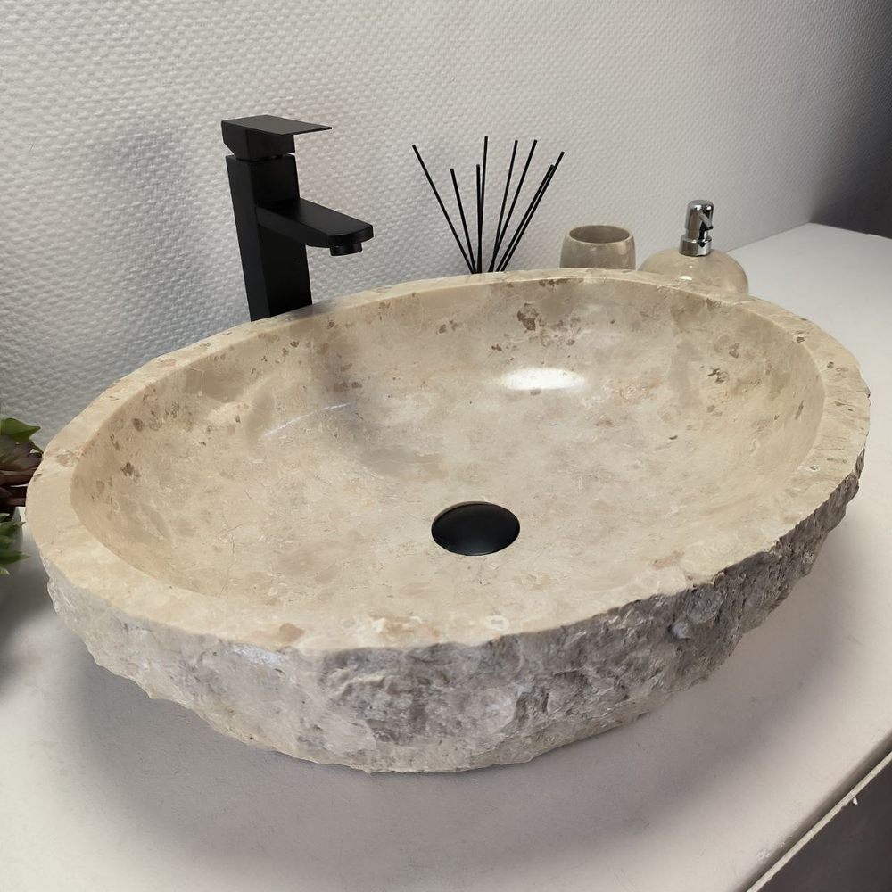 Раковина из мрамора Erozy Cream EM-62761 (56*45*15) 123