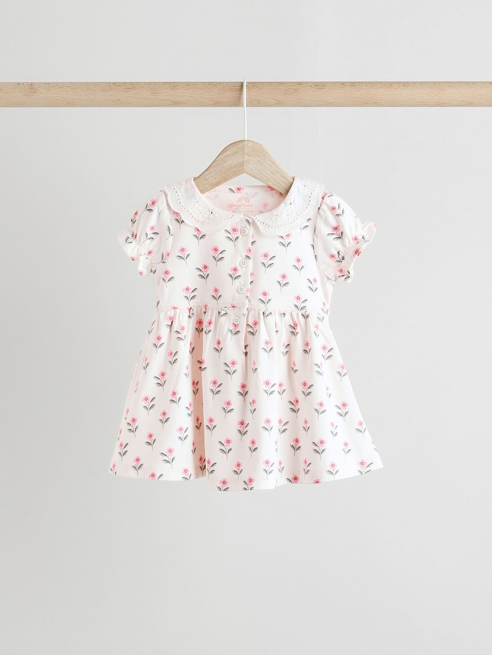 Платье для девочки Next AA8-198, 2 шт., Розовый, Белый