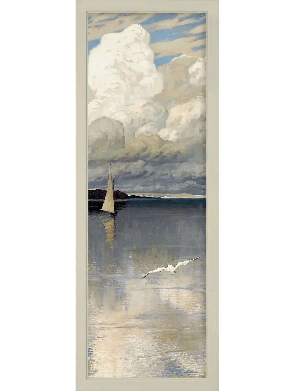 Картина на натуральном холсте настенная интерьерная 23*63 см