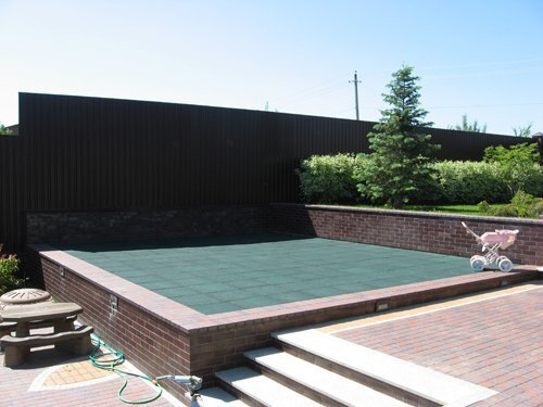 Резиновая плитка 500x500 (30 мм)