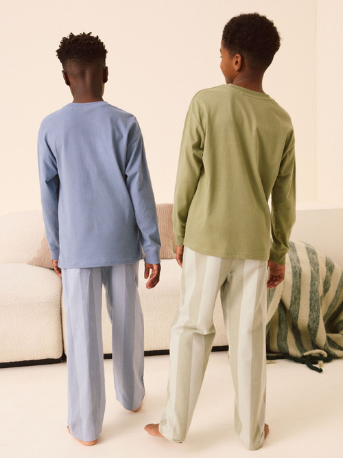 Пижама для мальчика NextE47-921, 2 шт., Хаки, Светло-синий