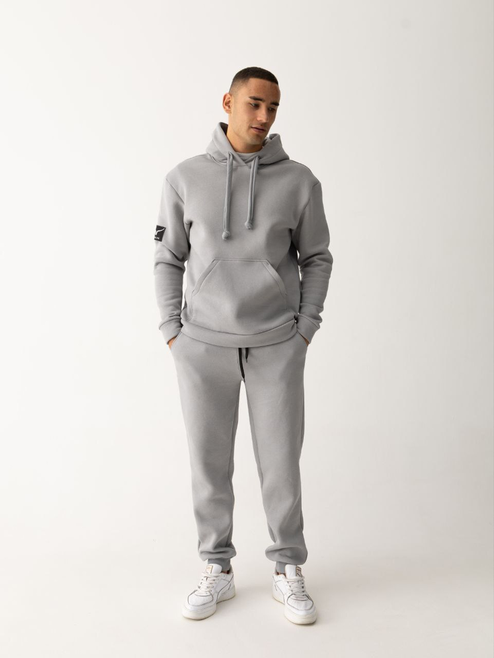 Костюм мужской спортивный теплый. Грей