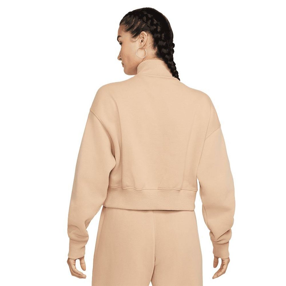 Баскетбольная женская толстовка Nike Sportswear Phoenix Fleece Beige Sweatshirt