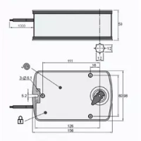Электропривод UCP UB-230-05 с возвратной пружиной