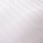 Пододеяльник Страйп Сатин Однотонный Отель белый 100% Хлопок 150x210 3x3