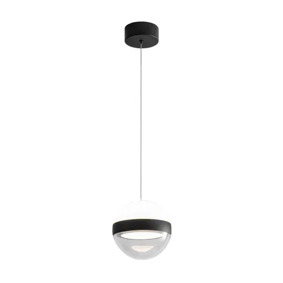 5075/9L L-VISION ODL24 355 черный/прозрачн./молочный/металл/акрил Подвес LED 9W 4000K 480лм RONI