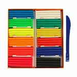 Пластилин классический ГАММА "Оранжевое солнце", 12 цветов, 6 классических + 6 флуоресцентных, 168 г, стек, 130520204