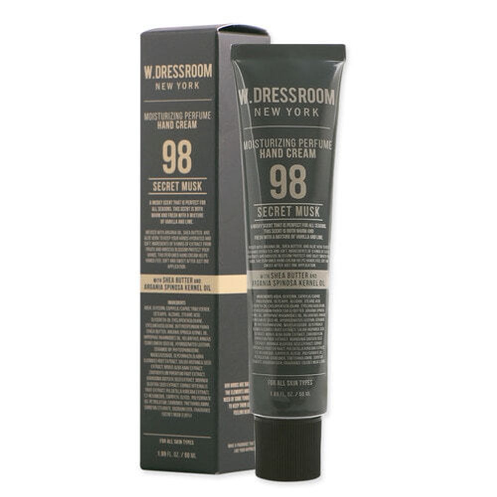 W.DRESSROOM Крем для рук с ароматом мускуса Moisturizing Perfume Hand Cream No.98 Secret Musk 50мл