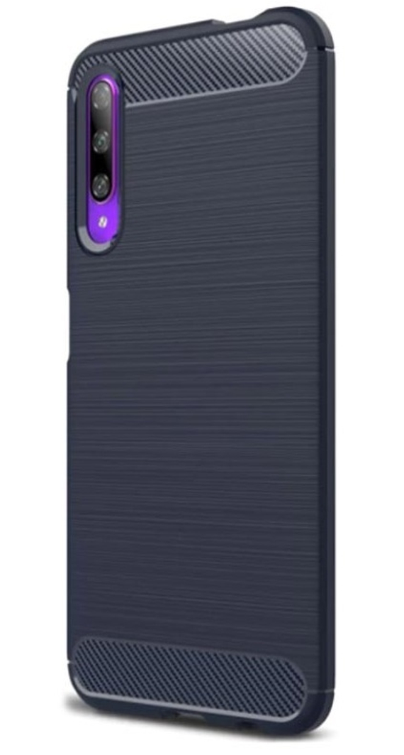 Чехол для Honor 9X (9X Pro) цвет Blue (синий), серия Carbon от Caseport