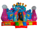 Коммерческий надувной батут с горкой «В гостях у моря», 8*5*5 м