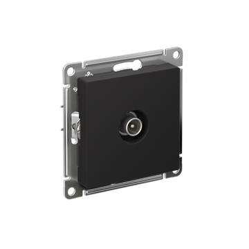 Розетка телевизионная TV AtlasDesign коннектор механизм карбон SE ATN001093