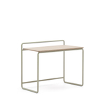 Tinn Письменный стол из ясеневого шпона с бежевой металлической конструкцией, 75 x 45,5
