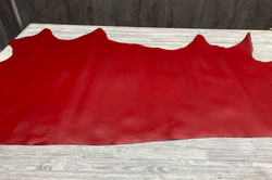 Jasper Red Carmine (1,2-1,4 мм), цв. Красный, натуральная кожа