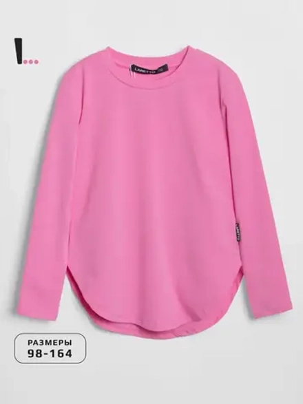 Розовый лонгслив для девочки