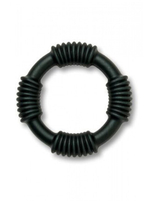 Эрекционное силиконовое кольцо на пенис E-Ring (Цвет: черный)