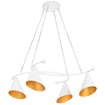 757046 Люстра CONE GW 4х6W(led) G9 БЕЛЫЙ/ЗОЛОТО