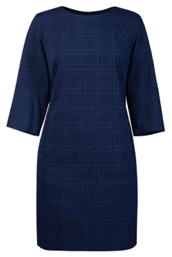 Платье женское 1390Ав, клетка #324К051390Ав