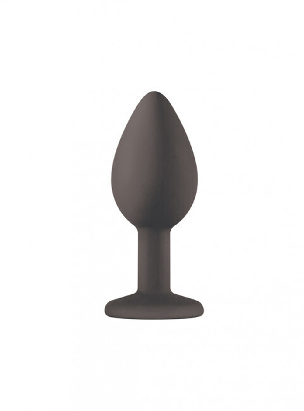 Анальная пробка Emotions Cutie Small Black moonstone crystal (Цвет: черный c лунный стразом)