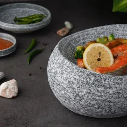 Салатник 190 мл 23*18,5 см h10 см Stone Untouched Taiga P.L. Proff Cuisine [1]