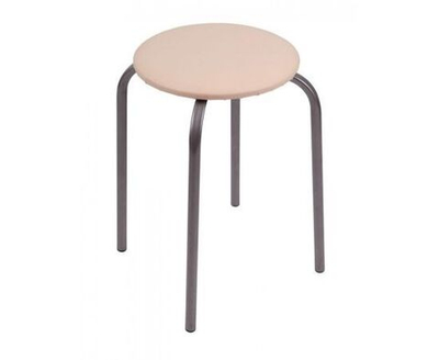 Табурет для кухни Мебель для дома Табуретка кухонная и для прихожей мягкая Nika Ника Эконом 1 Слоновая кость АРТ ТБ1/СК