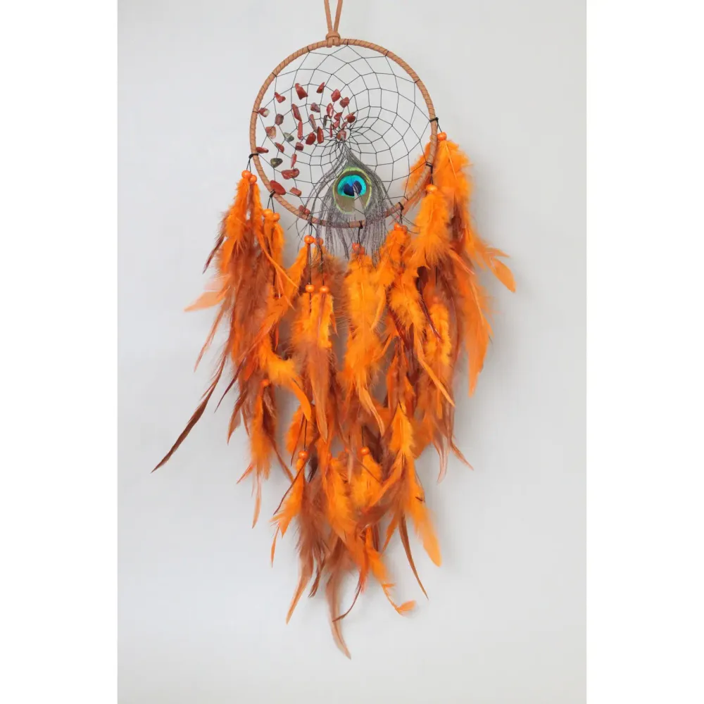 Украшение-оберег «Ловец Снов-Блики заката» 16*63см Украшение-оберег «Ловец Снов-Блики заката» 16*63см