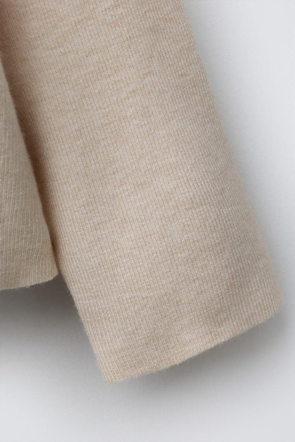 ZARA ТРИКОТАЖНОЕ ПОЛО «СЕРДЦА», ЭКРЮ