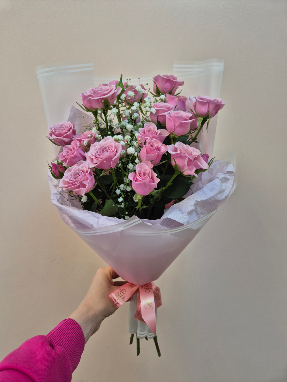 Роза кустовая букет