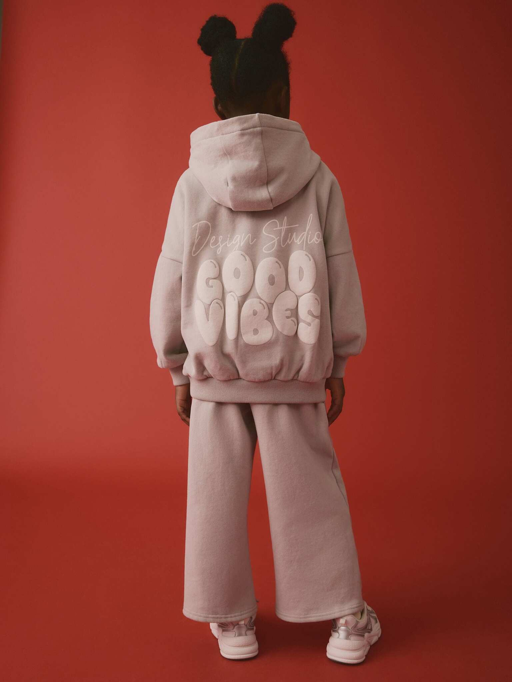 Джоггеры широкие для девочки Next AG5-906, Серый