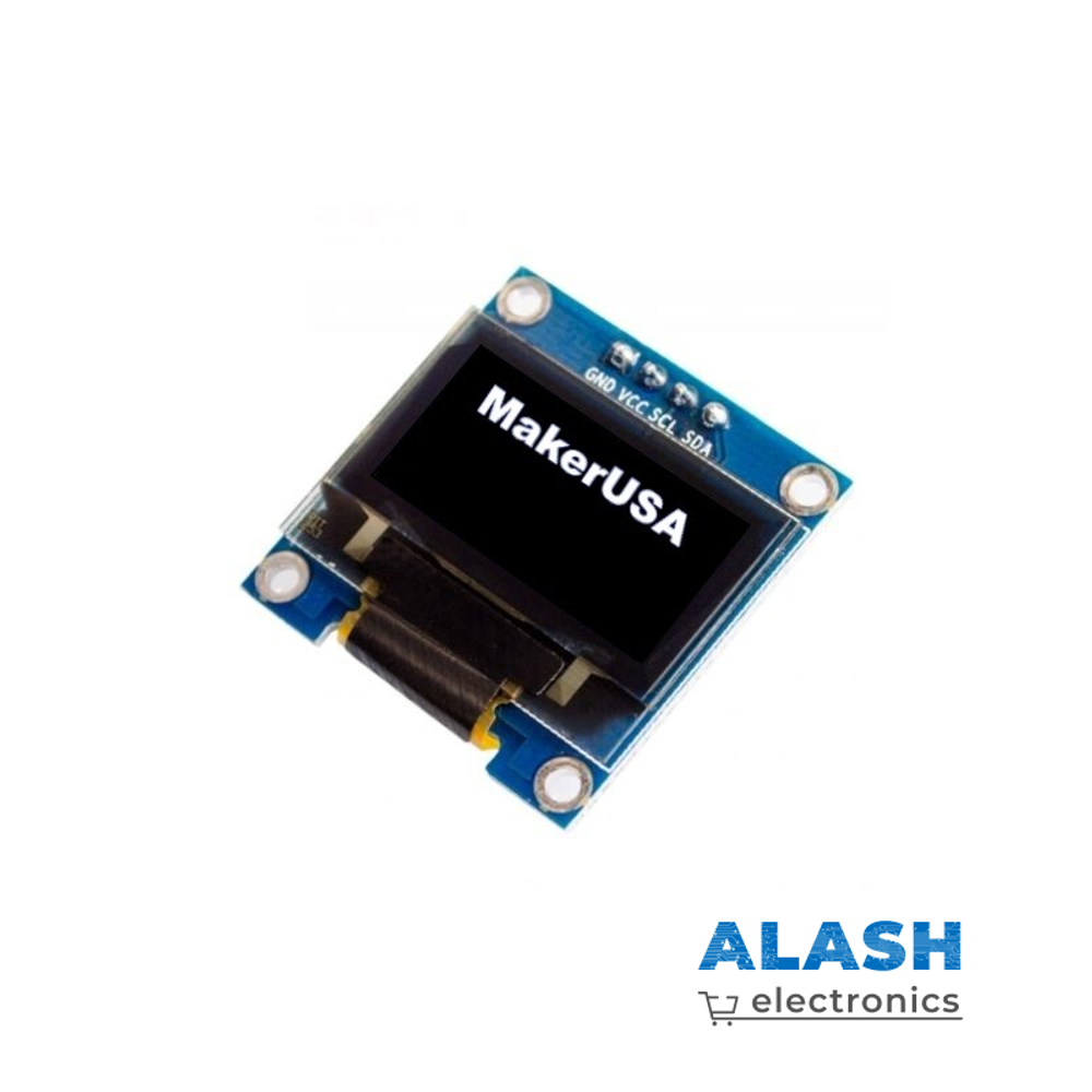 OLED-экран 0,96 дюйма, белый I2C IIC, дисплей связи, компьютерный ЖК-модуль для RPI