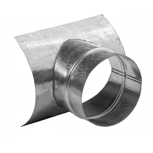 Врезка круглая воротниковая D250/160 из оцинкованной стали 0,5 мм